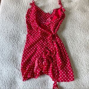 ASOS polka dot wrap dress 12